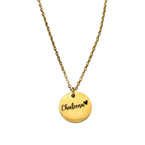 Custom Small Circle Necklace 💧