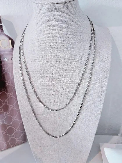 Basic Silver Necklace 👫 💧