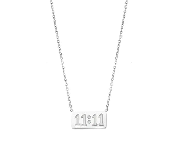 11:11 Silver Necklace 💧👫