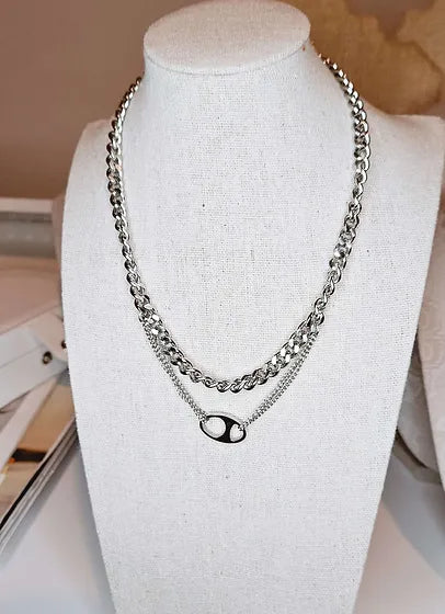 Tatiana Silver Necklace 💧
