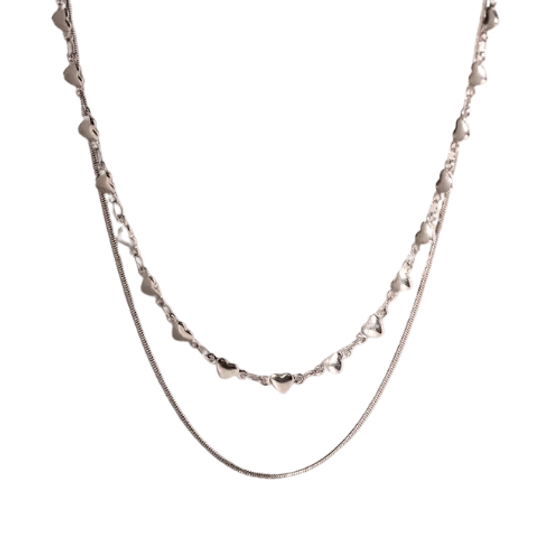 Silver Heart 2 in 1 Necklace💧