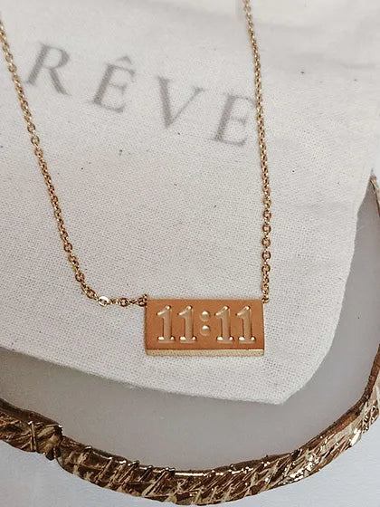 11:11 Gold Necklace 💧👫