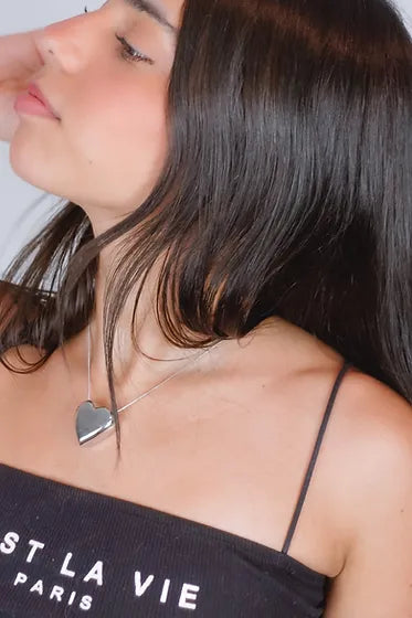 Alice Silver Heart Necklace 💧