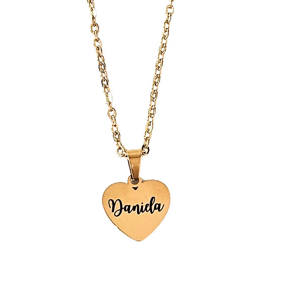 Custom Name Heart Necklace 💧