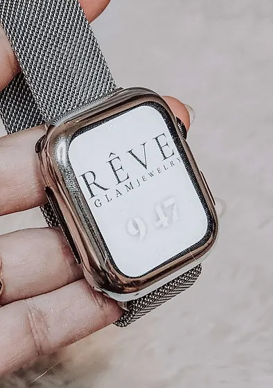 Silver Apple Watch Case 👫