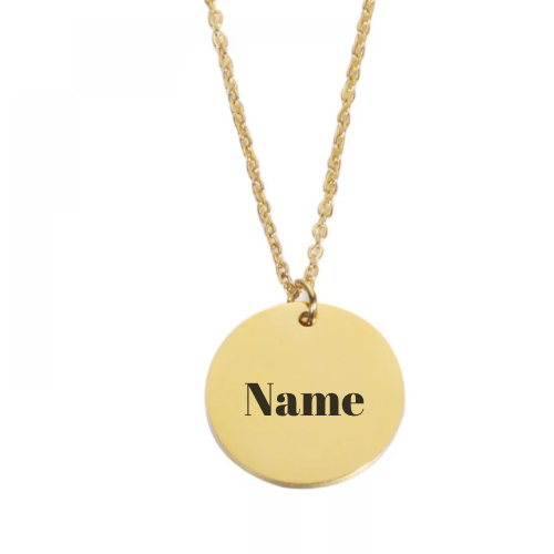 Custom Small Circle Necklace 💧