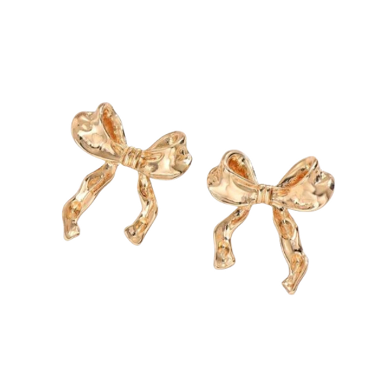 Gold Bow Earrings 💧