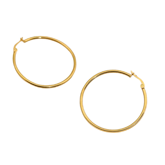 Gold Basic Hoops💧