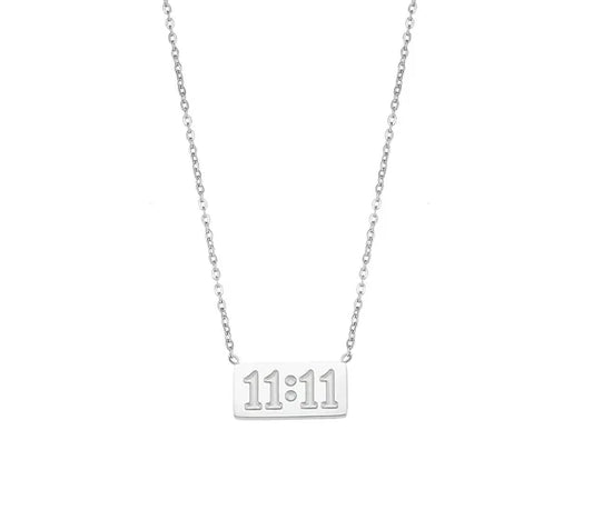 11:11 Silver Necklace 💧👫