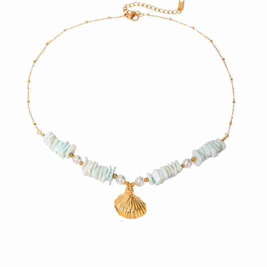 Coral Blue Necklace 💧
