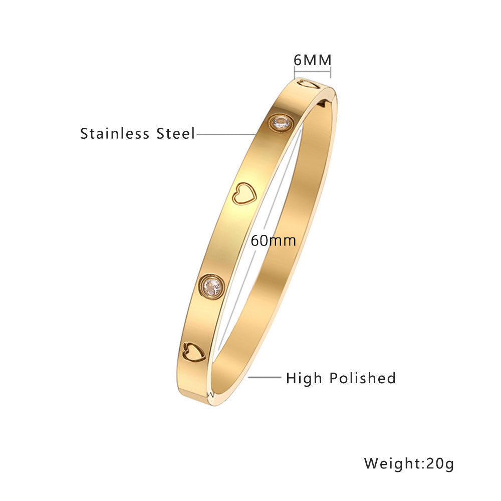Strong Heart Gold Bracelet 💧
