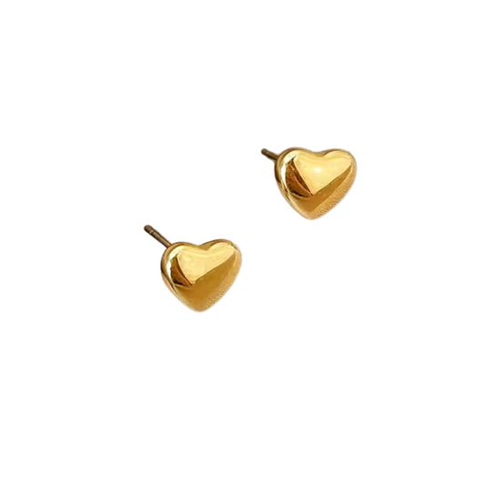 Katie Heart Gold Earrings💧