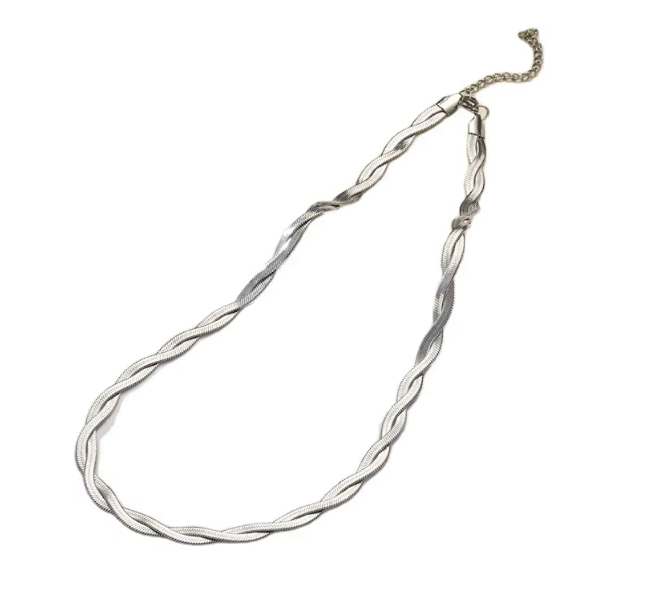 Double Silver Necklace 💧