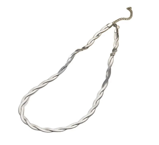 Double Silver Necklace 💧